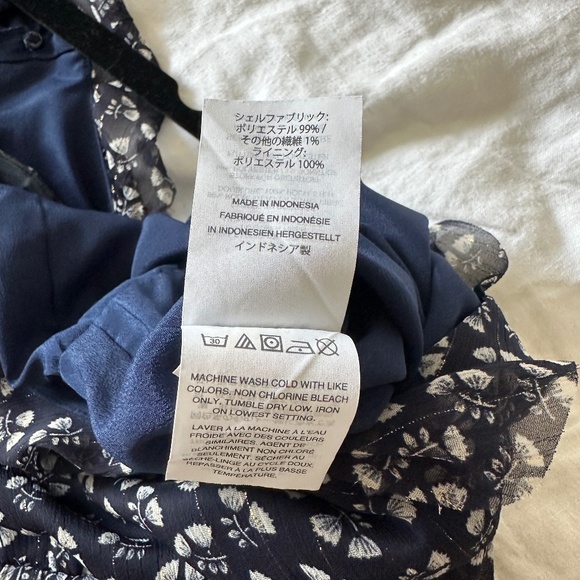 J. Crew Point Sur Sparkle Jumpsuit in Indigo Floral Champagne J1551 (Size 0) - Picture 10 of 10